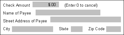 Disbursement Information
