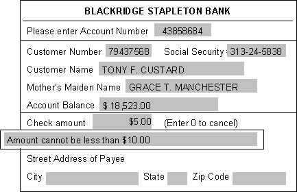 Amount Checking